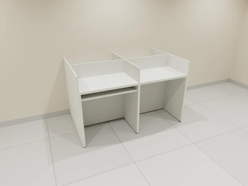 Desenho 3D: Bancada dupla