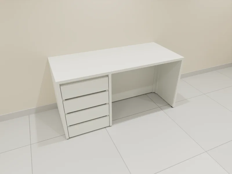 Desenho 3D: Mesa de atendimento