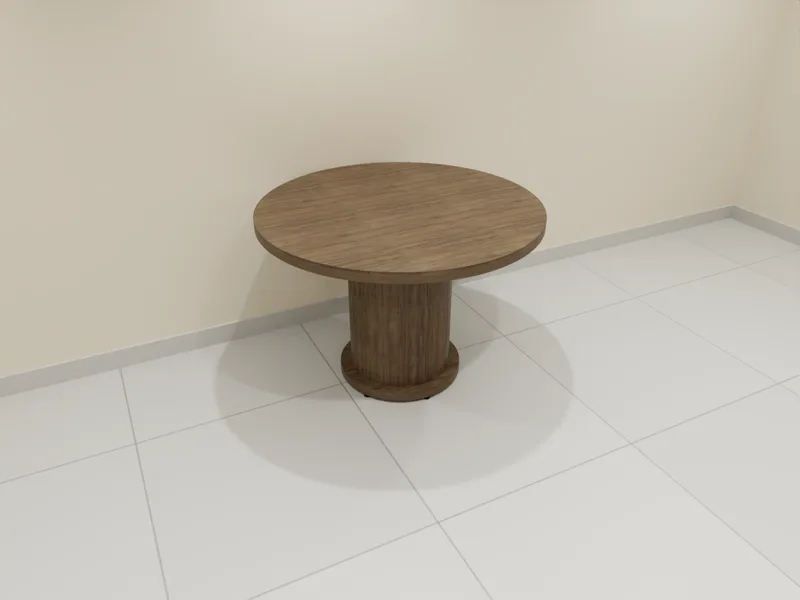 Desenho 3D: Mesa redonda