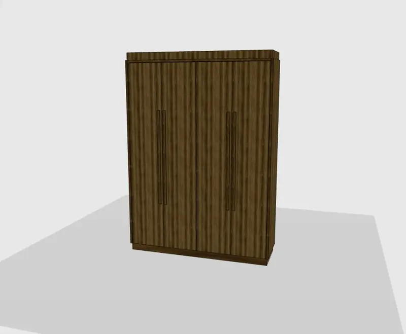 O desenho 3D do móvel, em segundos